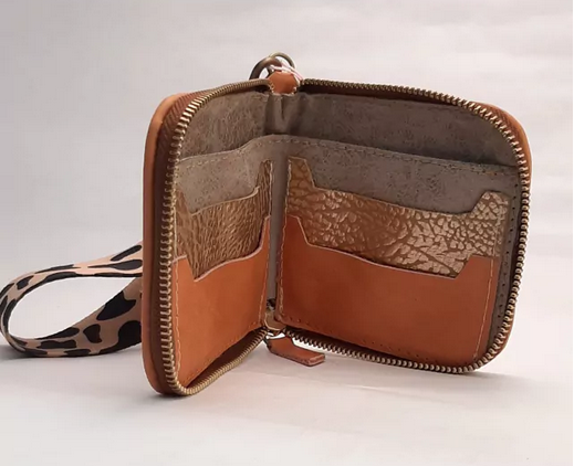 Billetera Cuero C/Cinta