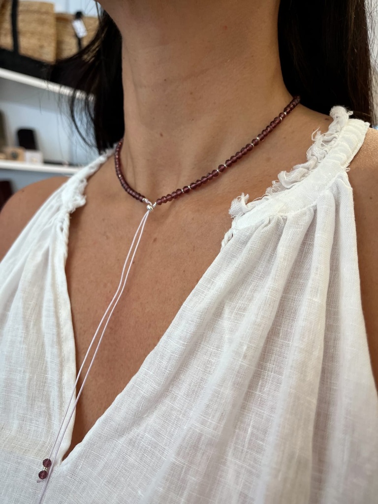 Collar Corbatero Cristal Checo (Regulable)