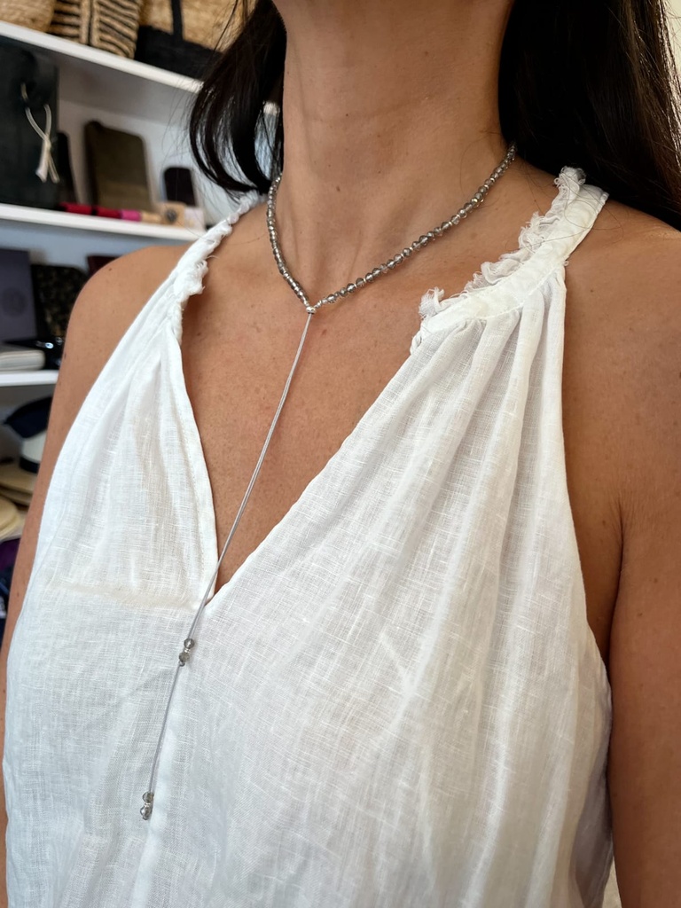 Collar Corbatero Cristal Checo (Regulable)