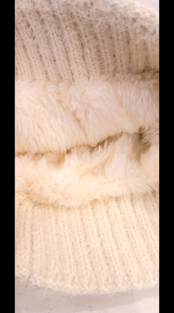Gorro Trenzado Amayra c/Piel