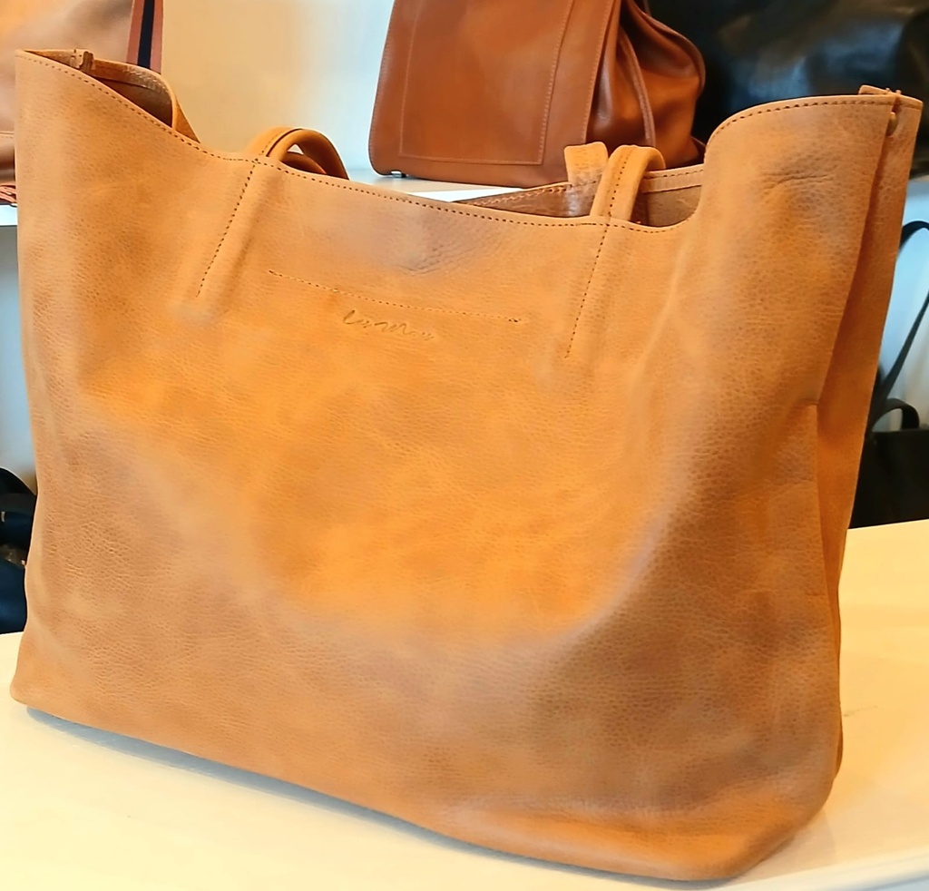 Cartera Tote Cuero Las Mones 