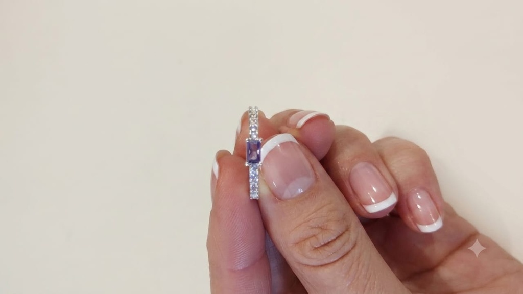Anillo Plata 925 y Cristal Swarovski