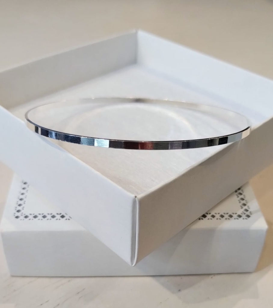 Pulsera Esclava Fascetada Plata 925 