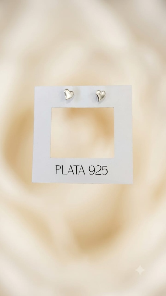 Aros Abridores Corazon Plata 925