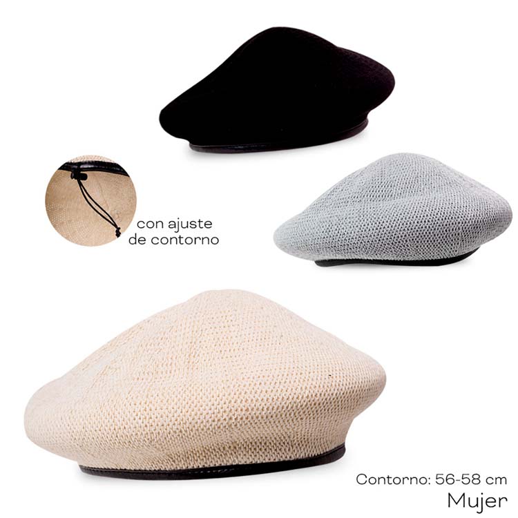 Boina Trendy - Acrílico Tejido y PU - 