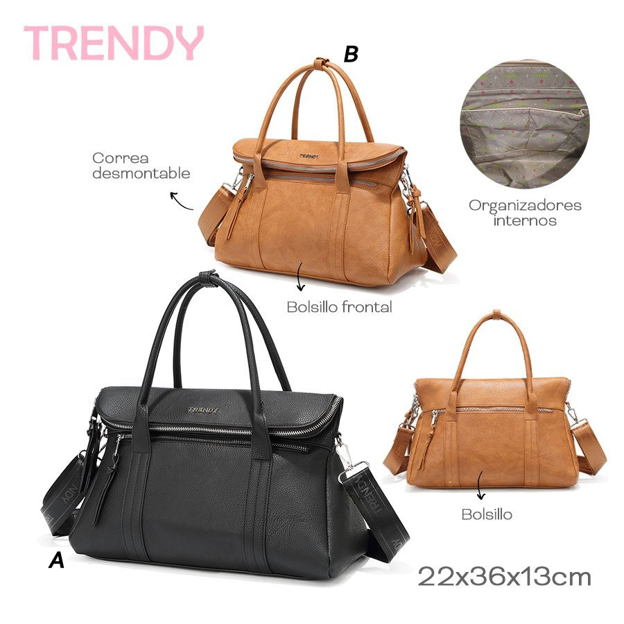 Cartera Trendy - Simil Cuero -