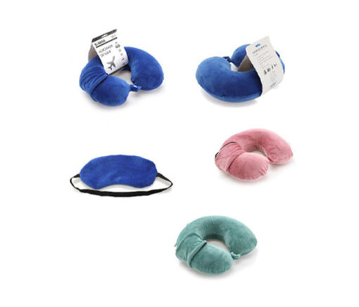 Almohada + Antifaz De Viaje  (Con memoria)