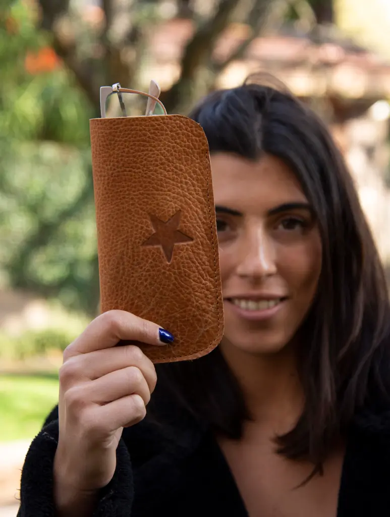 Porta Lentes de Cuero