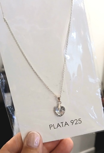 [C7012] Collar Cristal Corazon Swarovski (60cm) 