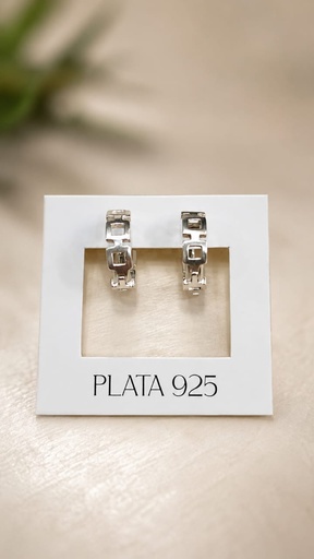 [A1033] Aros Plata 925