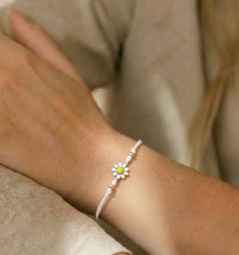 [P1017] Pulsera Margarita - Plata 925