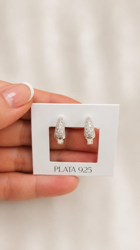 [A1052] Aros Plata 925