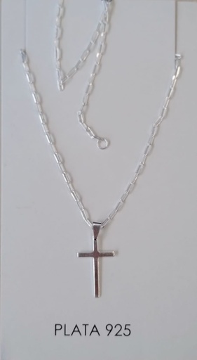 [C7032] Collar Cadena Cruz Grande