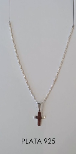 [C7033] Collar Cadena Cruz Chica
