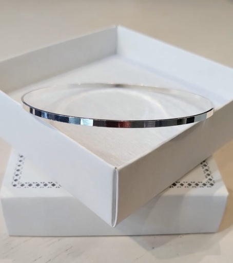 [P1014] Pulsera Esclava Fascetada Plata 925 