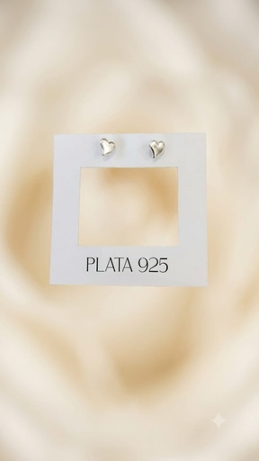 [A1043] Aros Abridores Corazon Plata 925