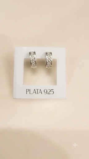 [A1073] Aros Plata 925