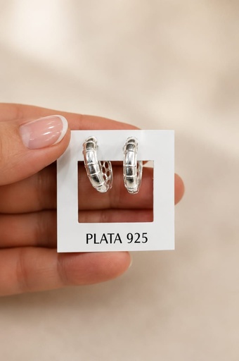 [A1080] Aros Plata 925  