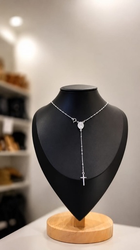 [R45 CM] Rosario Plata 925 (45 cm)