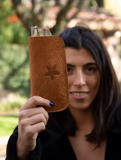 Porta Lentes de Cuero