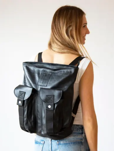 [MV 717] Mochila de Cuero Cali