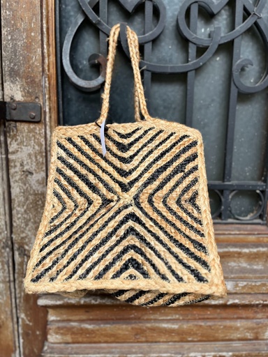[INBOLTRIB] Bolso Yute Natural y Negro