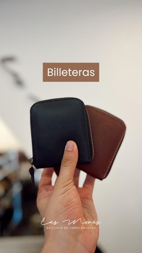 Billetera de Cuero Pocket Las Mones